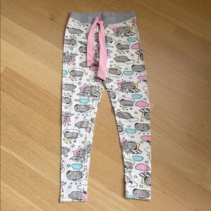 Pusheen Love to Lounge Women's Pajama PJ Pants White Size Small 2/4